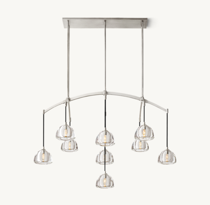 Hemisphere Linear Chandelier 54\" 