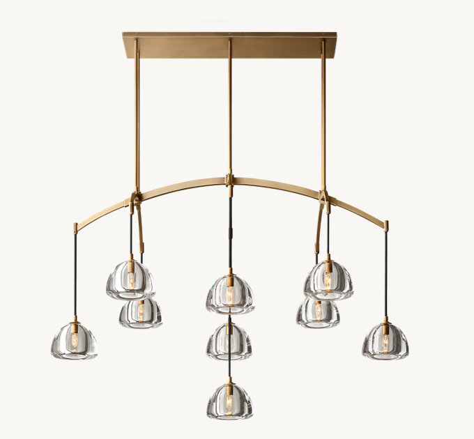 Hemisphere Linear Chandelier 54\" 