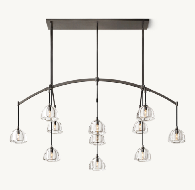 Hemisphere Linear Chandelier 72\" 
