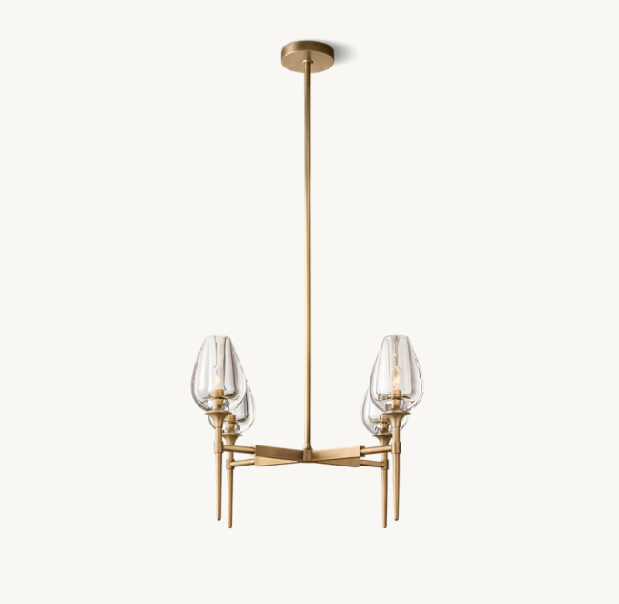 Tulip Round Chandelier 27\" 
