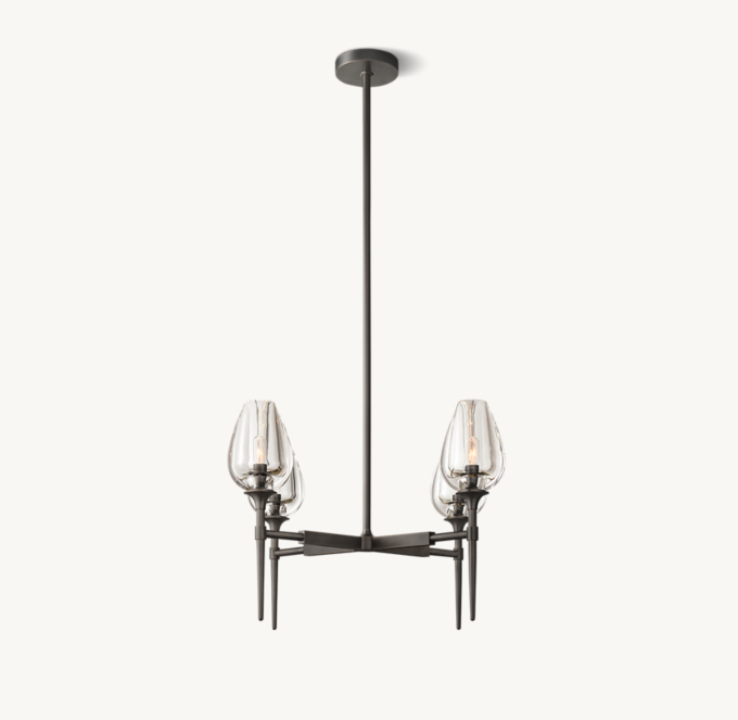 Tulip Round Chandelier 27\" 