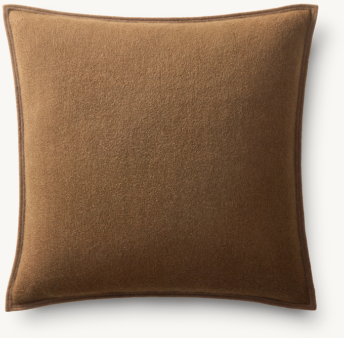 Overhead view of Cashmere Pillow Cover - Square 