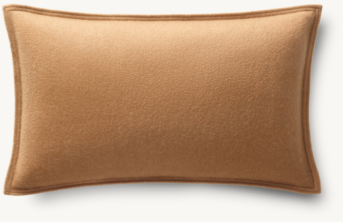 Overhead view of Cashmere Pillow Cover - Lumbar 