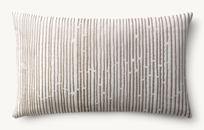 Italian Piscinas Parallel Pillow Cover - Lumbar