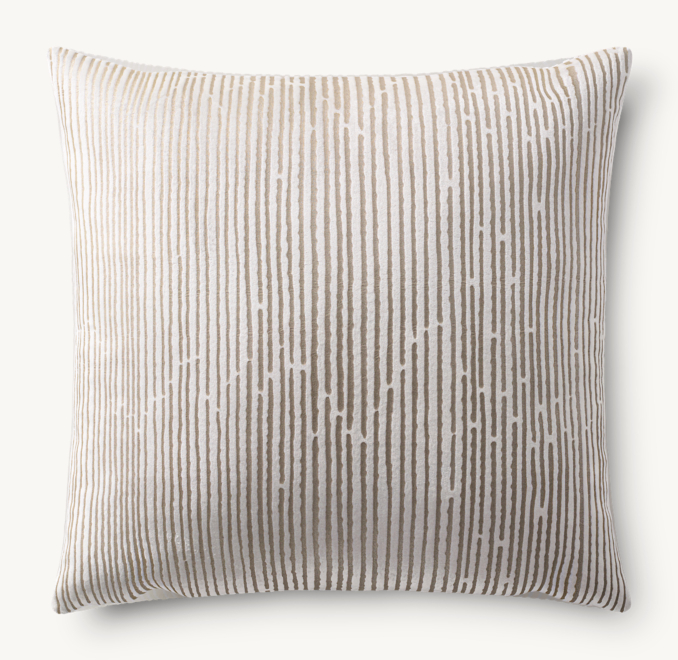 Italian Piscinas Parallel Pillow Cover - Square