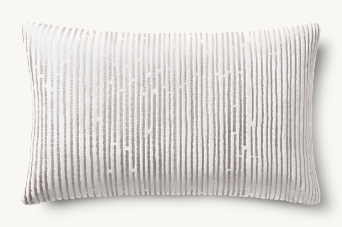 Overhead view of Italian Piscinas Parallel Pillow Cover - Lumbar 