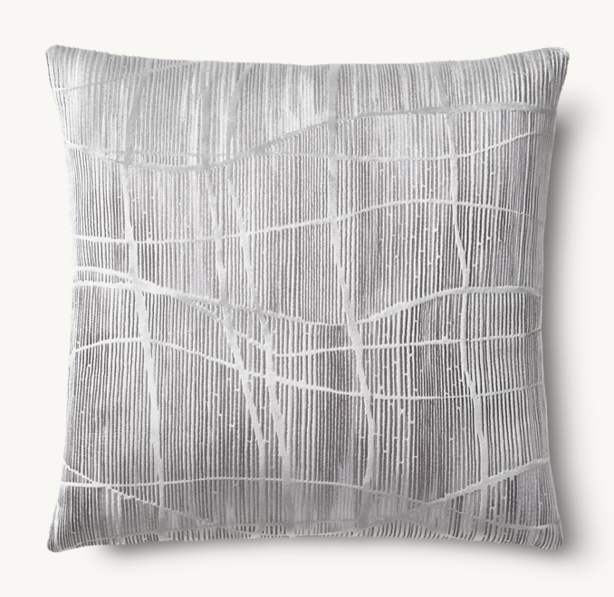 Vue en Hauteur - Piscinas Italien - Housse de Coussin Italienne à Motifs Abstraits Piscinas - Carrée - Nickel