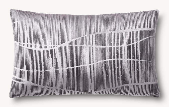 Overhead view of Italian Piscinas Abstract Pillow Cover - Lumbar 