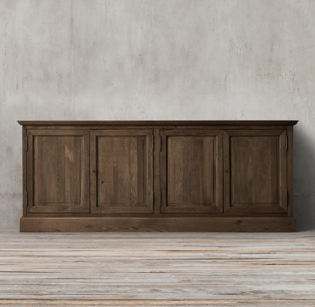 French Panel 4 Door Sideboard