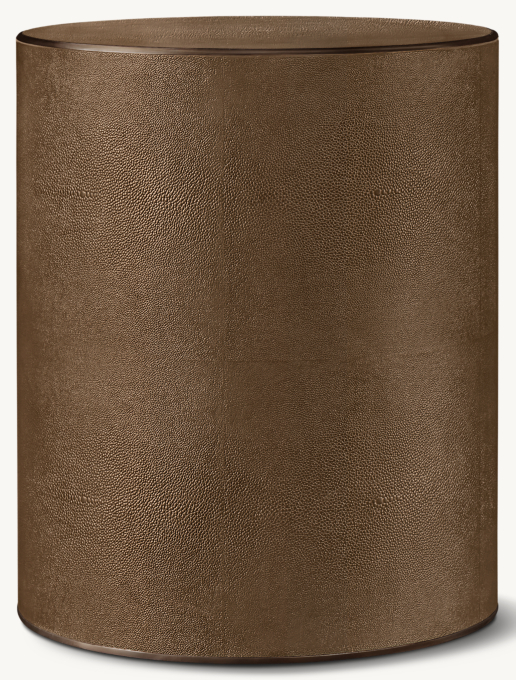 Saunderson Shagreen Plinth Round Side Table