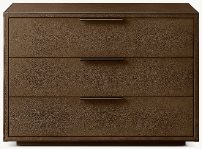 Saunderson Shagreen Closed Nightstand