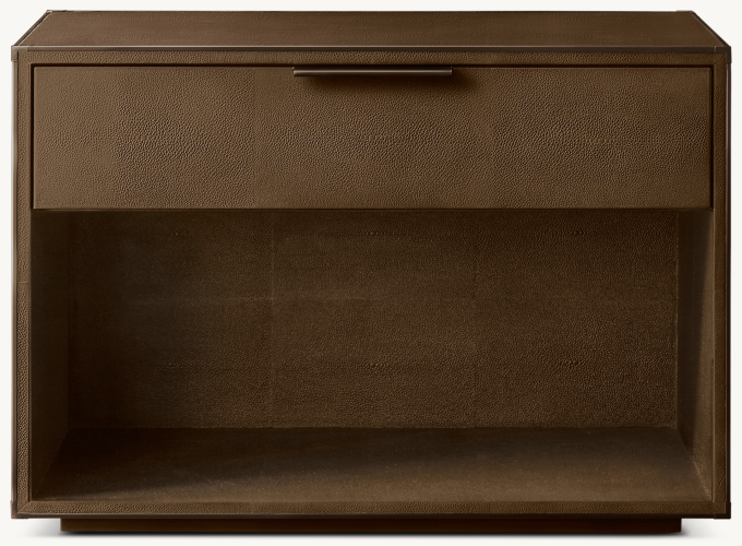 Saunderson Shagreen Open Nightstand