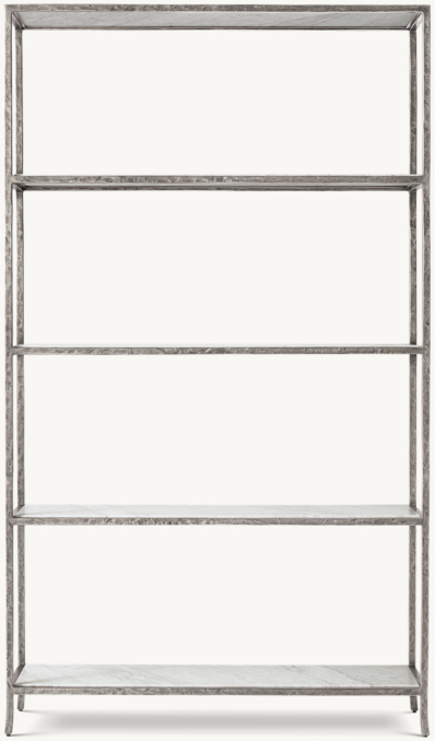 Shown in Sandblasted Italian Carrara Marble/Cast Pewter.