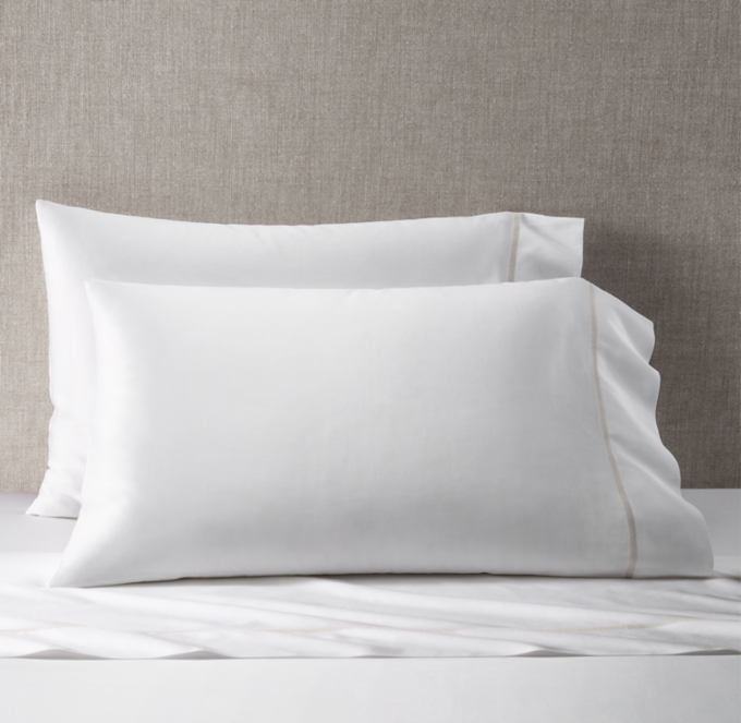 Italian Giza Cotton 700ThreadCount Sateen Pillowcases (Set of 2)