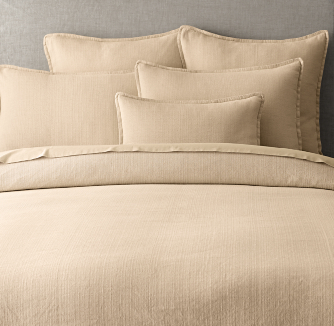 Italian Lucca Linen-Cotton Weave Duvet Cover