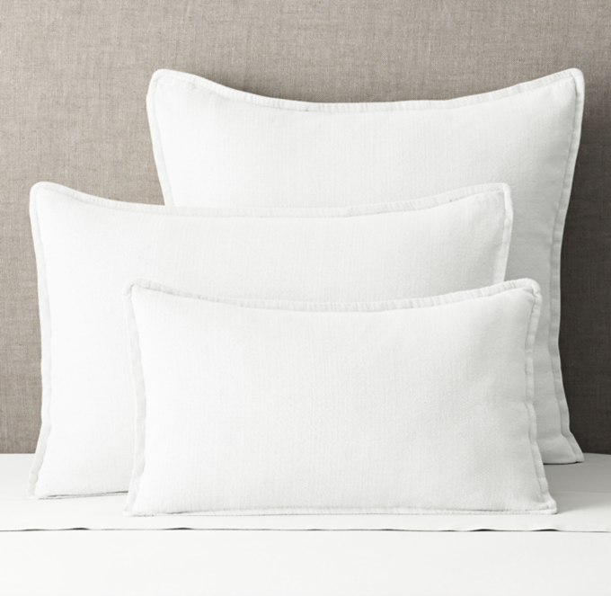 Italian Lucca Linen-Cotton Weave Sham