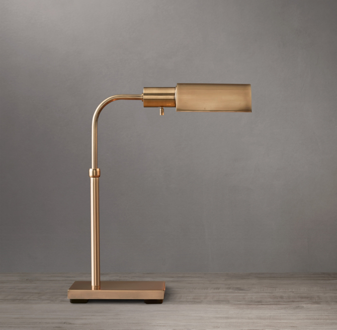 Front view of Classic Adjustable Task Table Lamp 