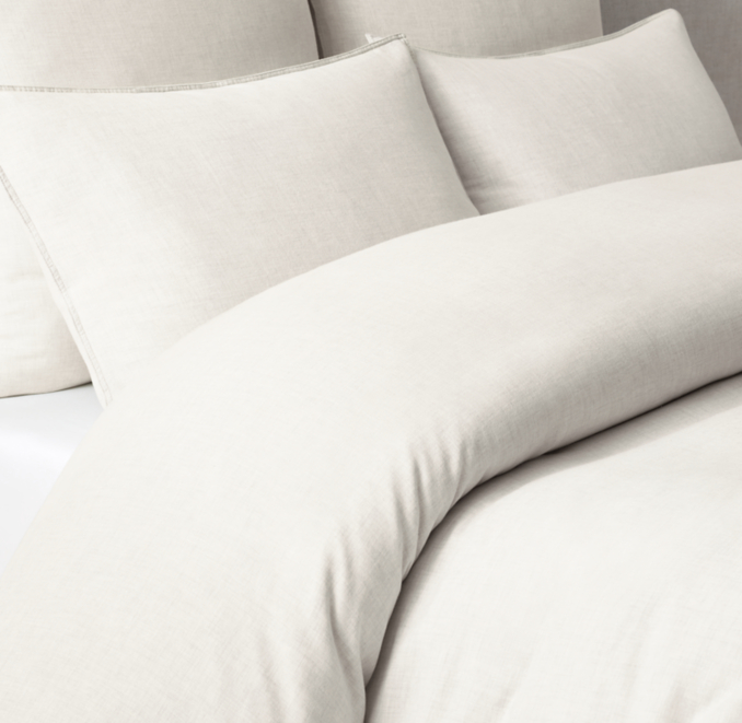 Heathered Cotton Cashmere Duvet Cover