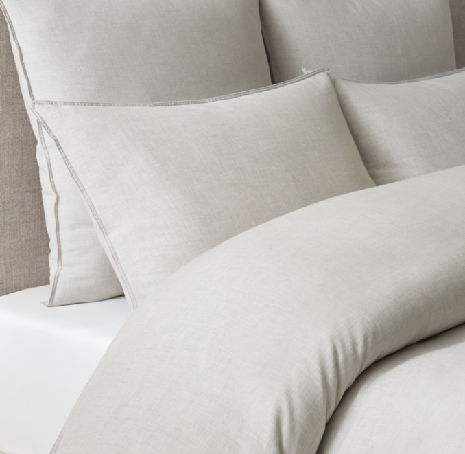 Heathered Cotton Cashmere Duvet Cover