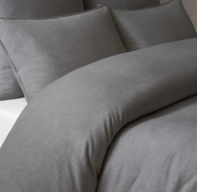 Heathered Cotton Cashmere Duvet Cover