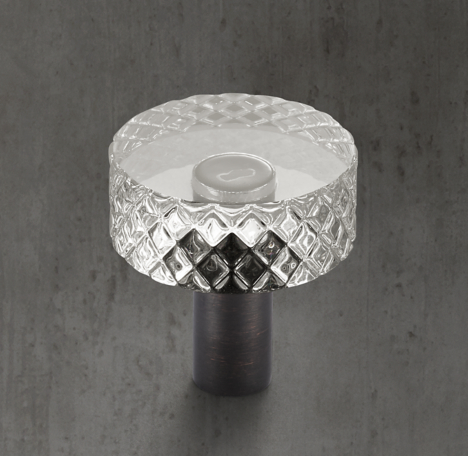 Lambeth Knurled Crystal Knob