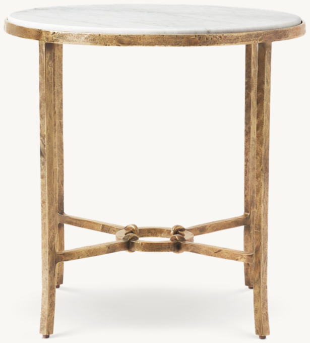 Josephine Marble ROUND SIDE TABLE