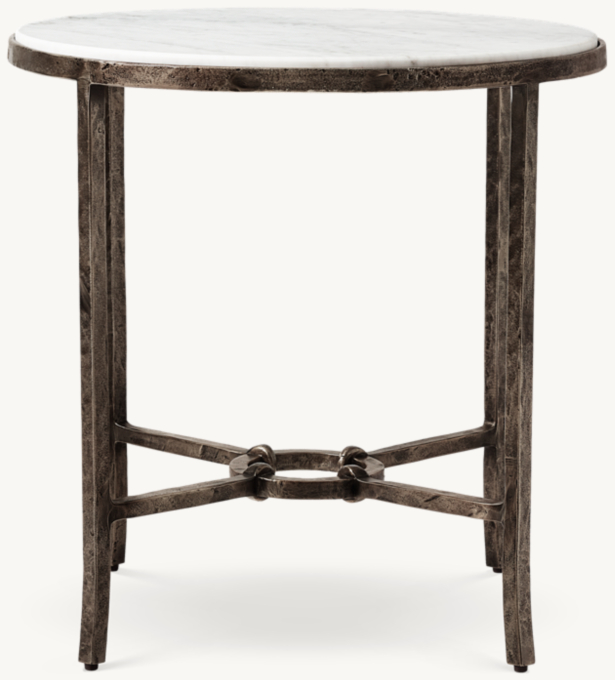 Josephine Marble ROUND SIDE TABLE