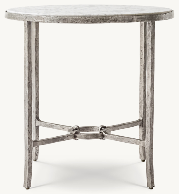 Josephine Marble ROUND SIDE TABLE
