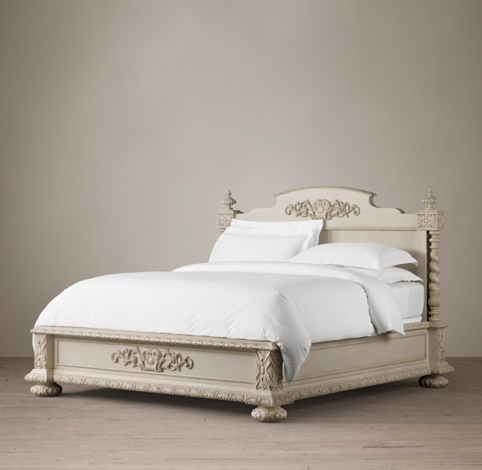 French Empire Panel Bed