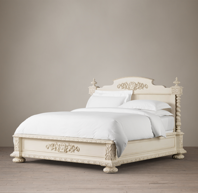 French Empire Panel Bed
