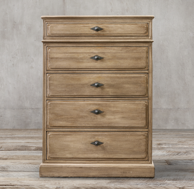 Montpellier 5Drawer Narrow Dresser