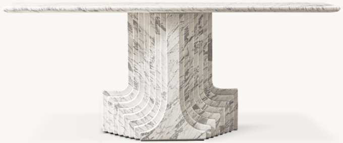 Strada Arabescato Marble Console Table