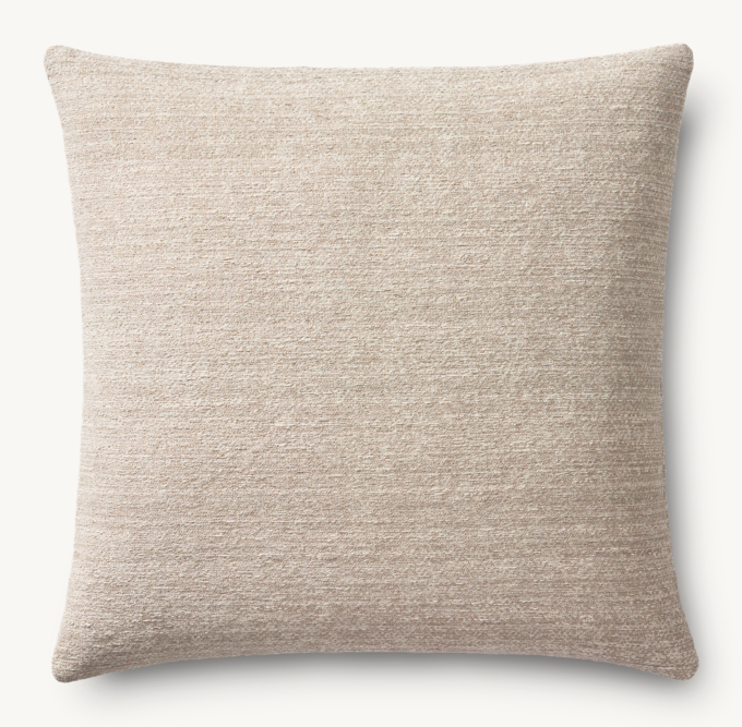 Nazaré Textured Solid Outdoor Pillow Cover - Square  