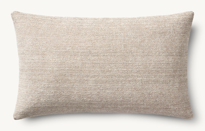 Nazaré Textured Solid Outdoor Pillow Cover - Lumbar  