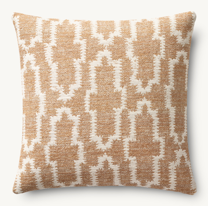 Nazaré Block Print Outdoor Pillow Cover - Square  