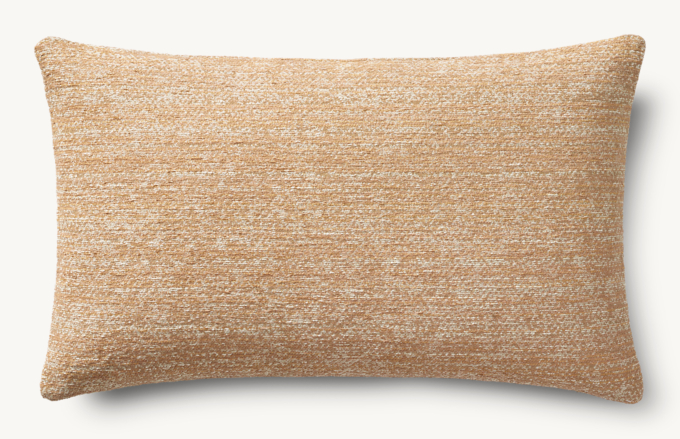 Nazaré Textured Solid Outdoor Pillow Cover - Lumbar  