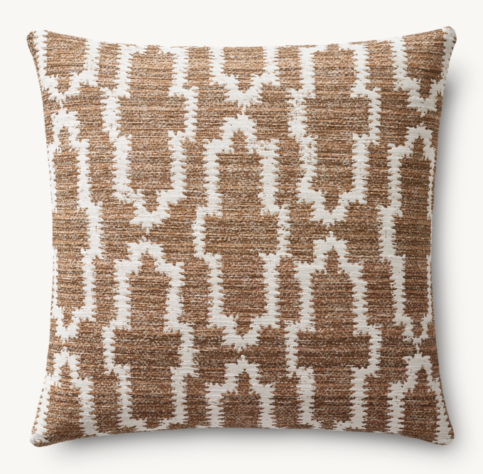 Nazaré Block Print Outdoor Pillow Cover - Square  