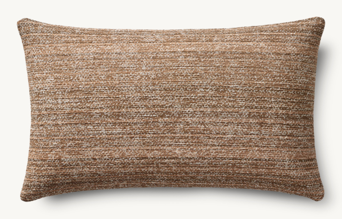 Nazaré Textured Solid Outdoor Pillow Cover - Lumbar  