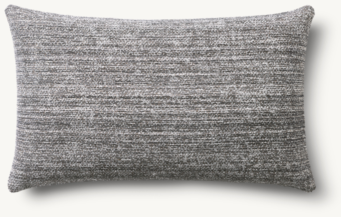 Nazaré Textured Solid Outdoor Pillow Cover - Lumbar