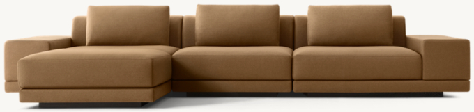 Cortona Modular Wide-Arm Sofa-Chaise Sectional