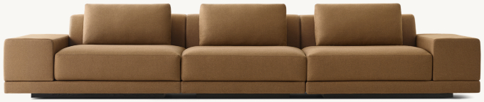 Cortona Modular Wide-Arm 3-Piece Sofa 