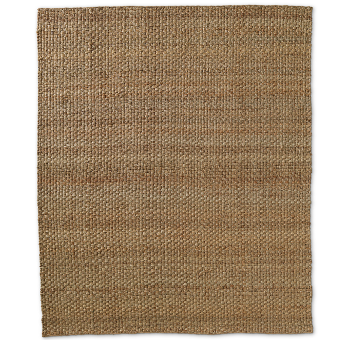Basket Weave Jute Rug Honey