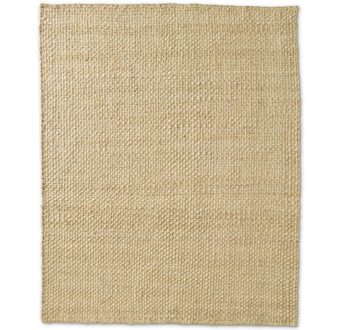 Basket Weave Jute Rug Linen