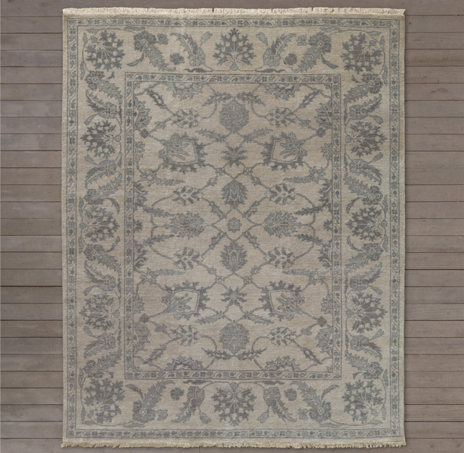 Overhead view of Erbora Rug - Sand 