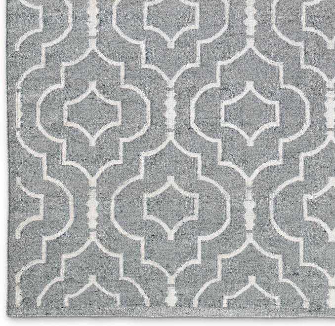 Avila Rug Swatch - Grey/Ivory