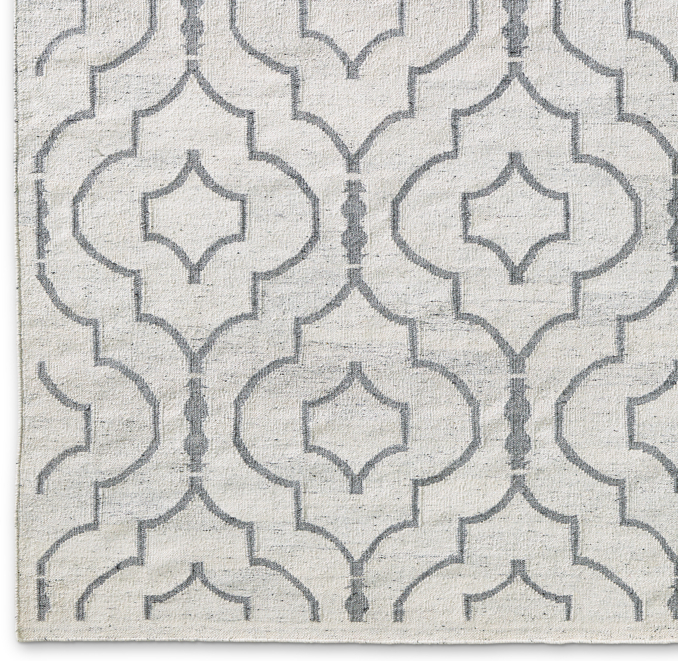 Avila Rug Swatch - Ivory/Grey