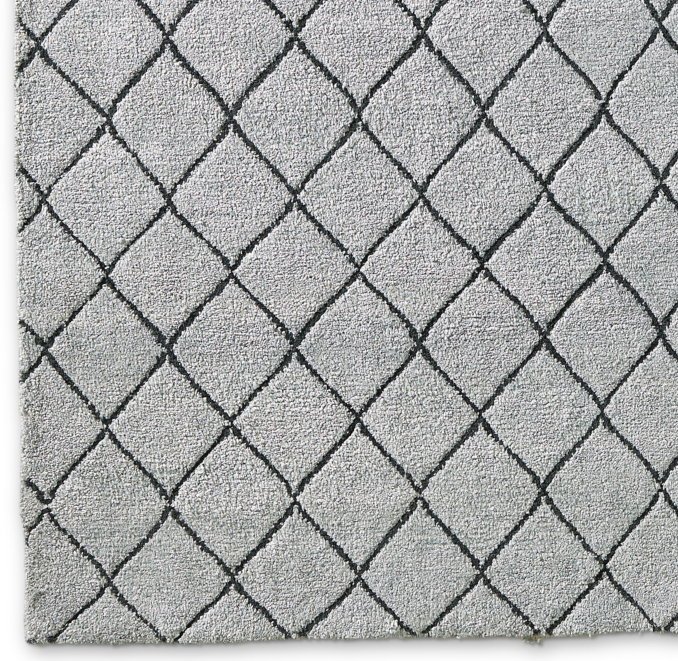 Reverse Raised Diamond Rug Swatch | RH