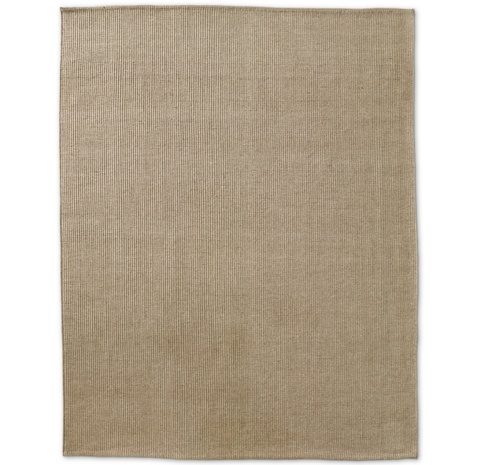 Linear Wool Rug - Oatmeal | RH