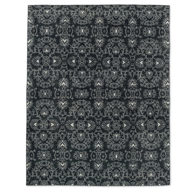 Fiore Rug - Charcoal | RH