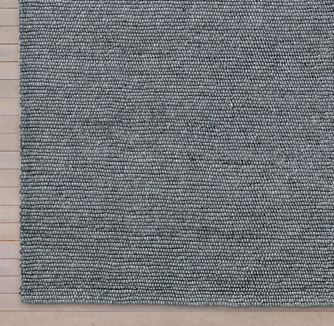 Shaded Loop Rug Swatch - Grey